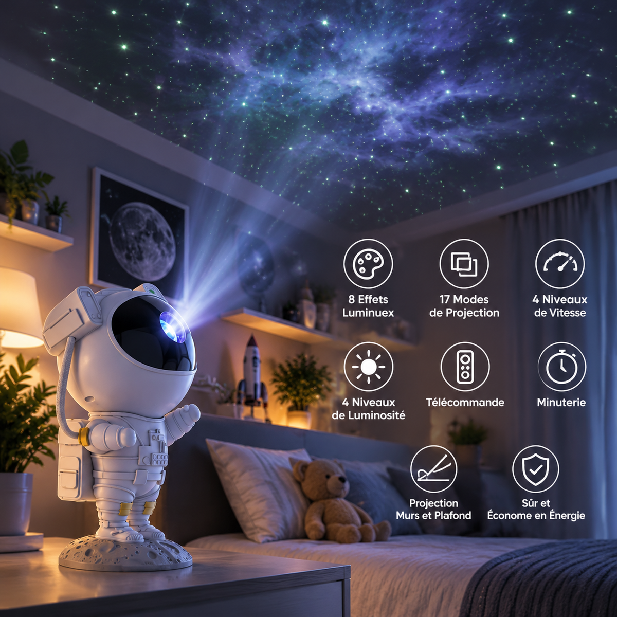 Projecteur galaxie astronaute ASTRA