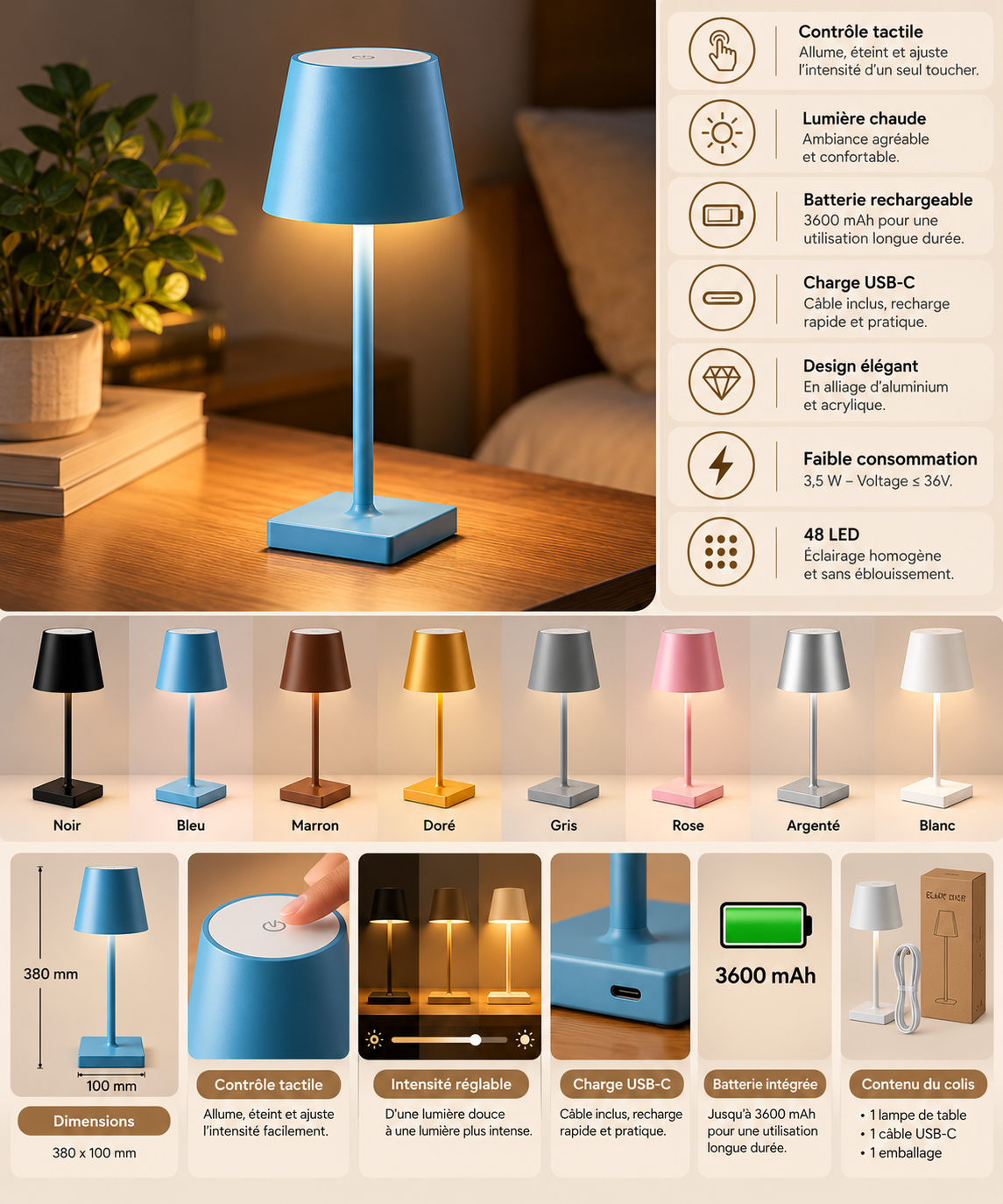 Lampe LED Nomade