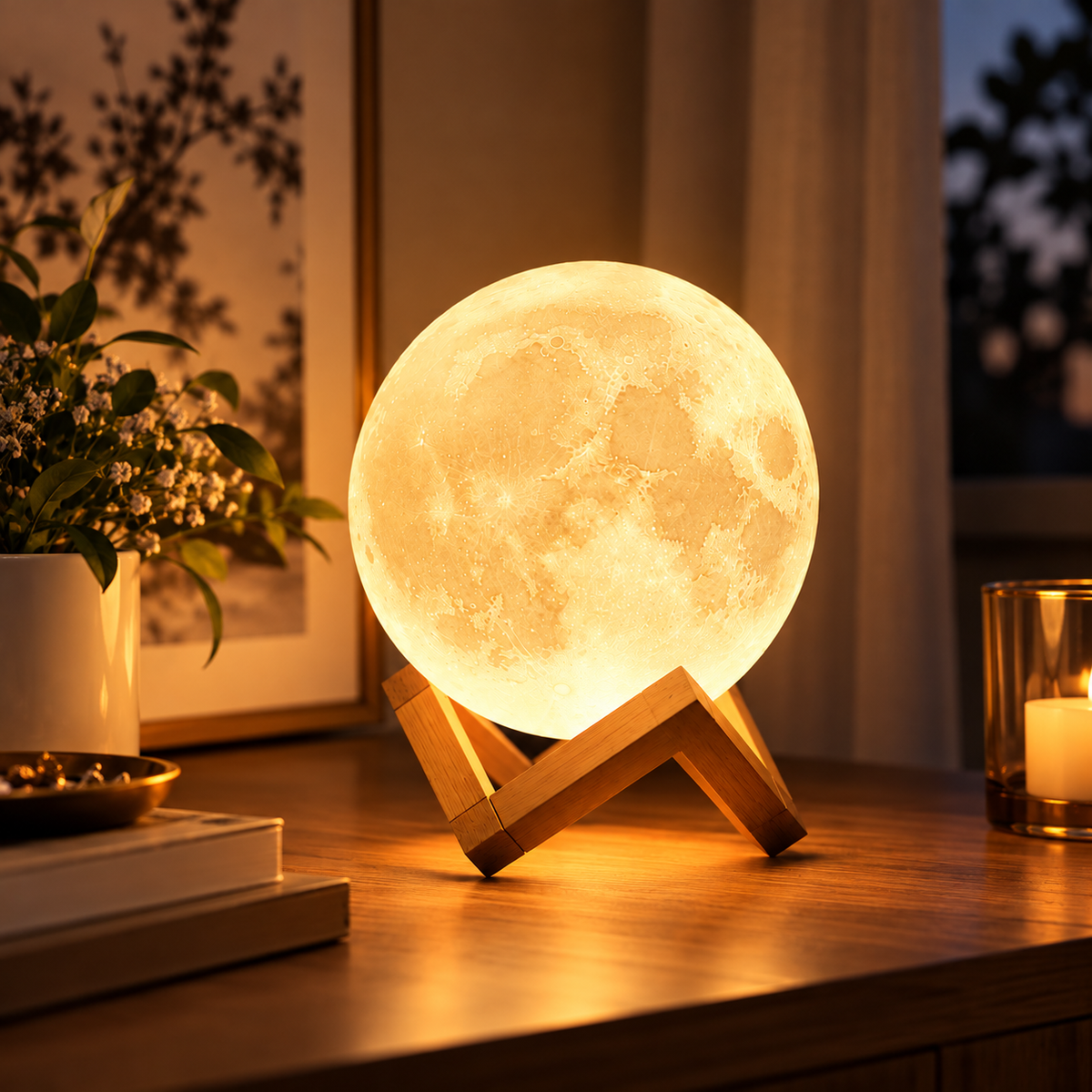 Lampe lunaire LED SÉLUNE
