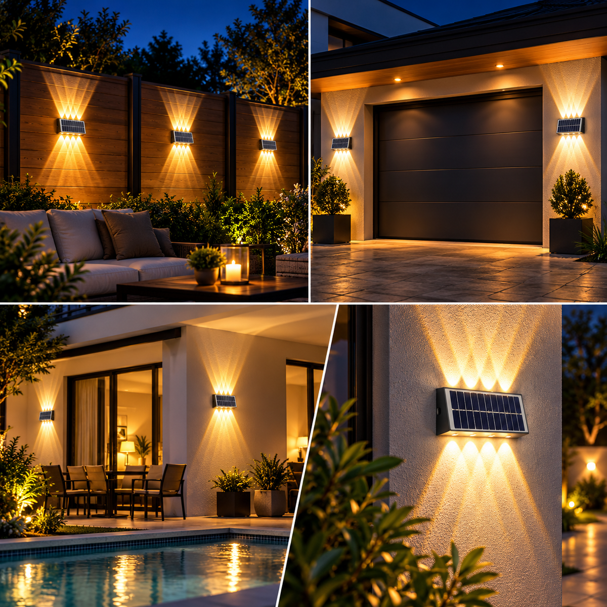 Applique solaire murale LED ÉLIO